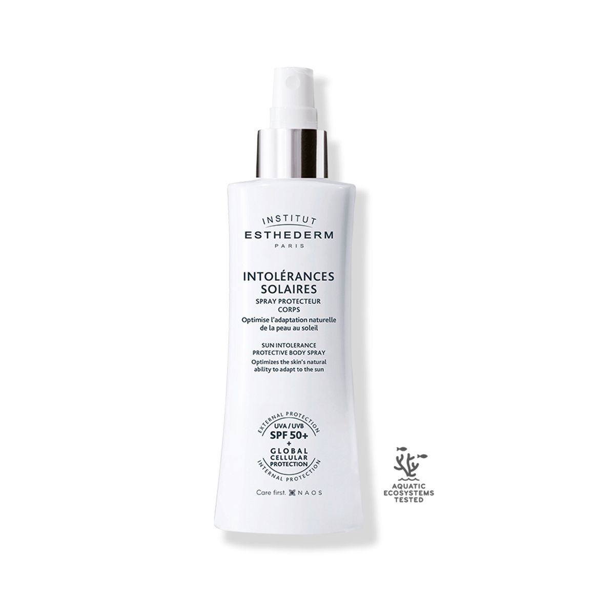 Institut Esthederm Intolerances Solaires, spray solare corpo per pelle allergica al sole, 150 ml