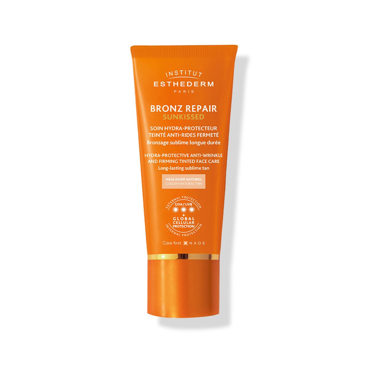 Institut Esthederm Bronz Repair Sunkissed, crema solare viso colorata protezione alta, 50 ml