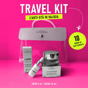 Institut Esthederm Travel Kit anti-età - Siero Age Proteom 5 ml + Crema Lift & Repair 10 ml con pochette | ETHRÒ